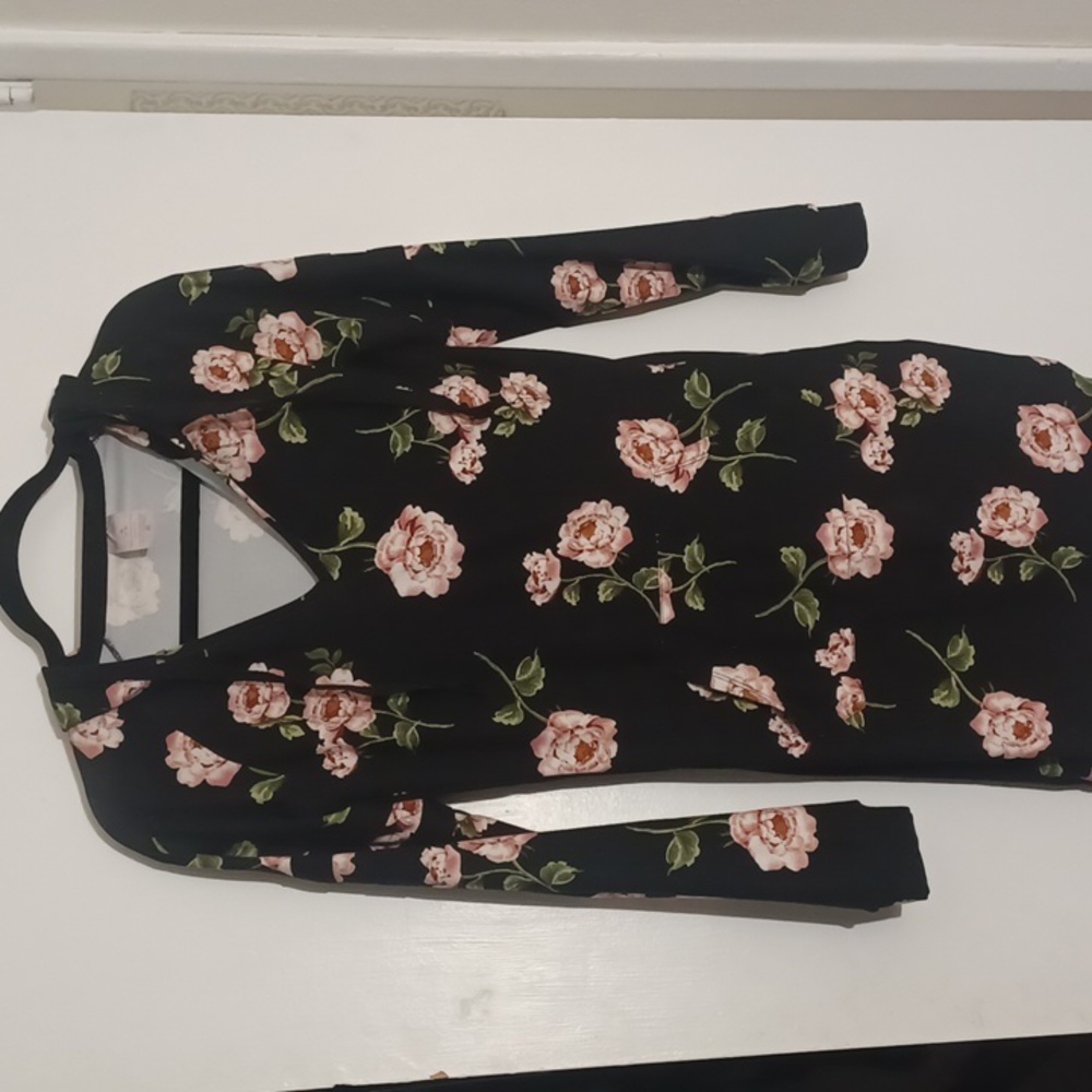 Long sleeve hooded dress